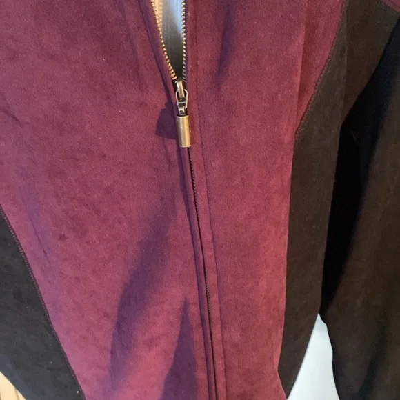 Briggs New York Black & Purple Velour Jacket - Picture 3 of 7